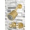 Kingston Brass KBX8137BX Three-Handle Tub and Shower Faucet, Brushed Brass KBX8137BX - alternate 2